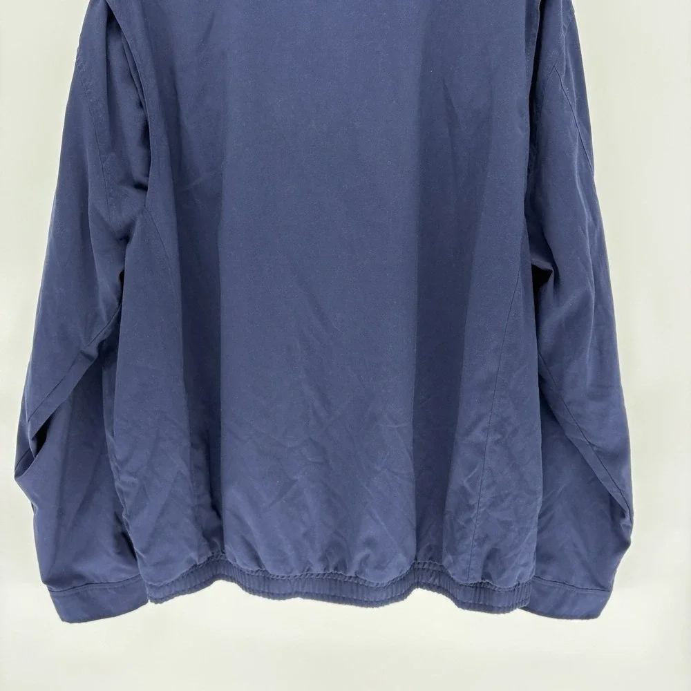 Vintage Polo Ralph Lauren Blue Harrington Jacket Grid Lined Full Zip Men 2LT